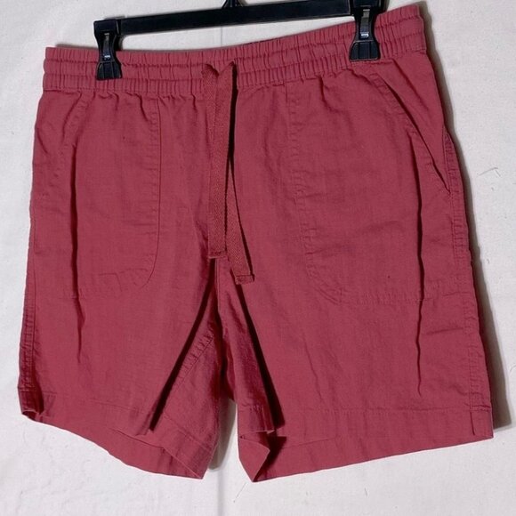 5/$25 Vintage Original Nicole Miller Pink Elastic Waist Shorts  8 - Picture 1 of 8